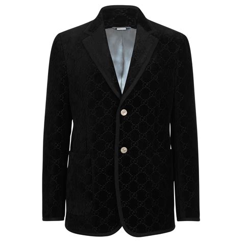 women blue gucci blazer|Gucci black velvet blazer.